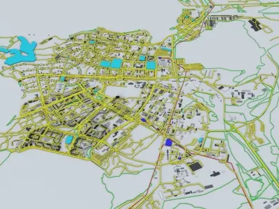 Kyshtym Mayak Nuclear Disaster Area 3D model