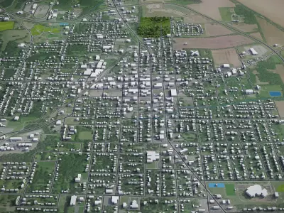 Mayfiled Low-poly 3D model