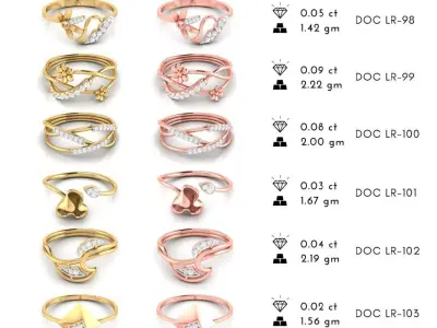 Light WT Rings 3DM Files-Check Description 3D print model