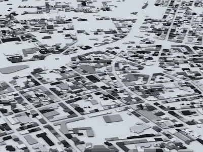 Florence Streets and Buildings 3D model