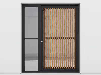 Aluminium door 237 3D model