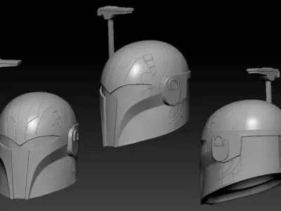 Sabine Wren from Ahsoka Helmet 3d print STL Files Bundle 3D print model