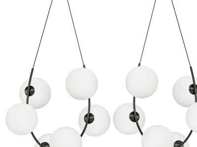 Marcan 6 light Chandelier 3D model