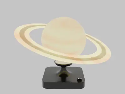 Saturn tabletop light 3D model