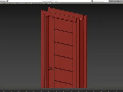 Gold Wenge Belldinni Modern Interior Door 3d model Low-poly 3D model