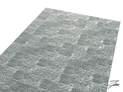 Stone paving Low-poly 3D model