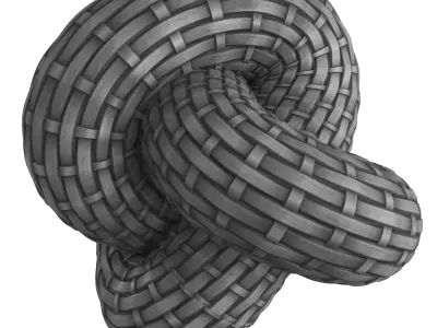 Gray Rattan Material Texture