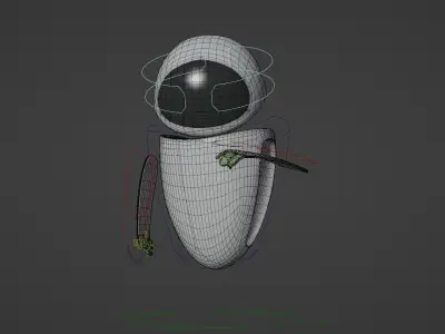 Eva from Walle Low-poly 3D model