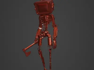 Cyberpunk Robot 3D model