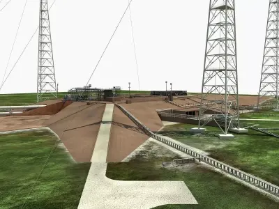 Launch Complex 39B Clean Pad 3D model