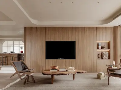     villa interior scenes 3D model buy