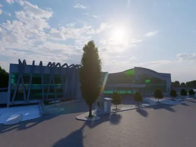 Futuristic Skyscraper-Building office-Modern office 3D model