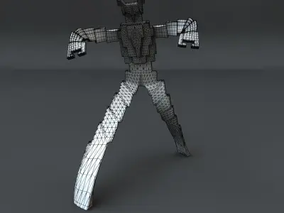 Videoman paper robot 3D model