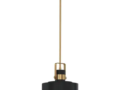 Courtney Black Mini Pendant Light Low-poly 3D model