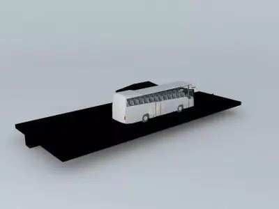 Bus Stop 3D model 10