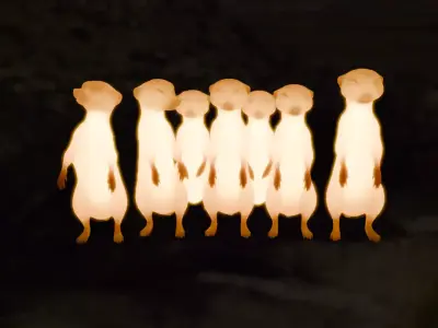 Indirect Lighting for Meerkats 3D model