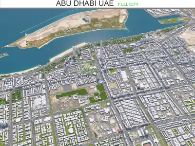 Top Cities in United Arab Emirates - UAE 3D Model Pack