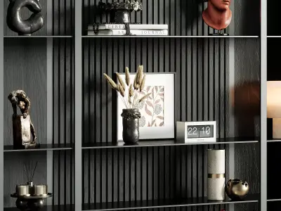 Shelves Decorative - Rack Set 26 3D model