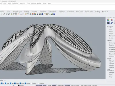 Parametric Pavilion Architecture 3D model