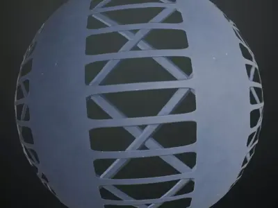 Perforated Blue Metal Walkway Grate Transparent PBR Seamless Texture