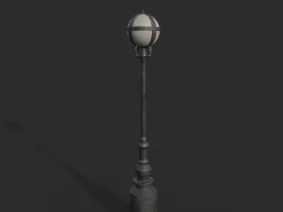 Lamp Post 3 Low-poly 3D model
