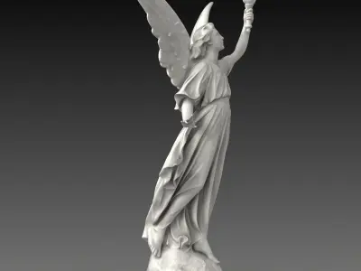 Lucy  A Christian Angel Statue Free 3D model