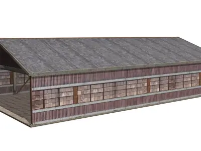 old metal workshop Low-poly 3D model by sobul