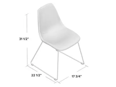 Side Chair Set of 2 3D model