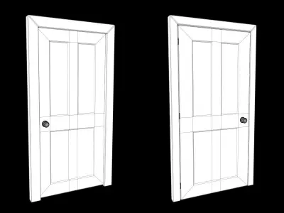 Door Collection - front and back 3D model