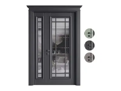 Modern entrance door 21 3D model
