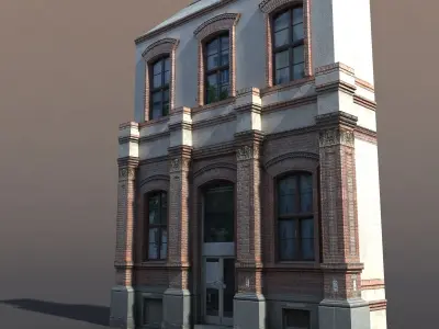 Apartment House 63 Low Poly 3d Model Low-poly 3D model