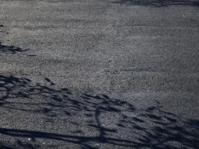 Seamless PBR Scanned Dark Asphalt Area Texture Texture