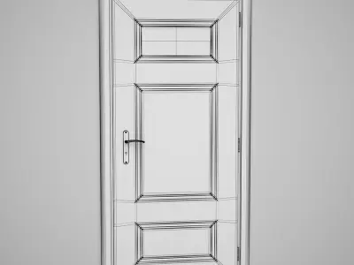 CGAxis Door 3D model 6