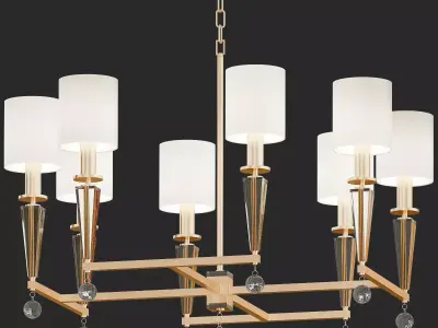 Chandeliers 8 Light Fixtures 3D model