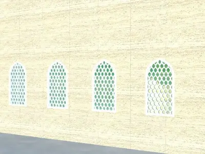 mosque window Free 3D model