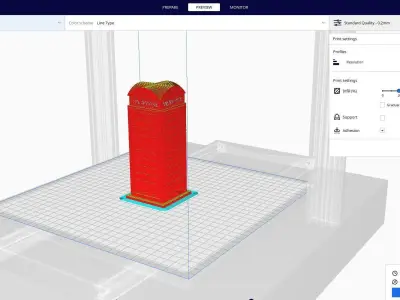 public telephone box  3D print model