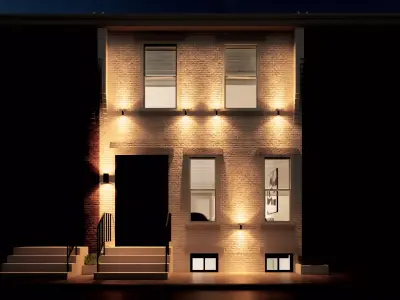 Modern Minimalist Apartment Full Interior Exterior 3D model