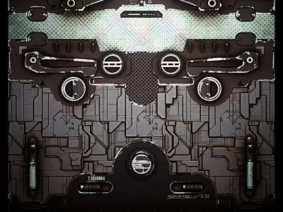 PBR Sci-Fi Texture Pack 13 Low-poly 3D model