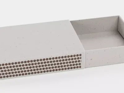 Matchbox V3 - Empty Slide-Out Box with Neutral Design 3D model