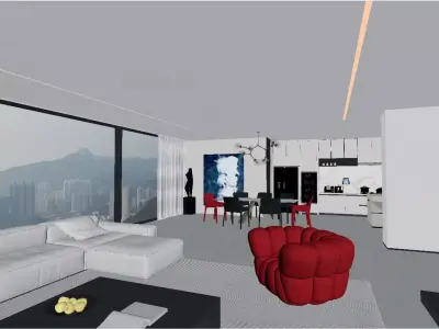 Modern Minimalist Style 3D model