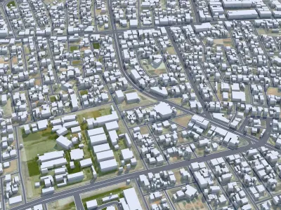 Unayzah Saudi Arabia Low-poly 3D model