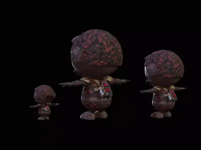 Minirobotic5Pack4 Low-poly 3D model