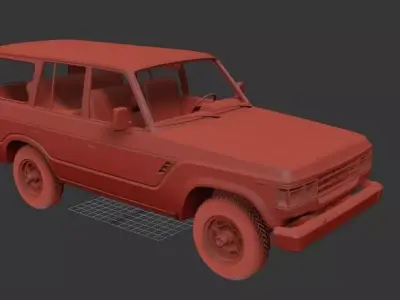 Toyota Land Cruiser J60 US specs 1987 3D print model