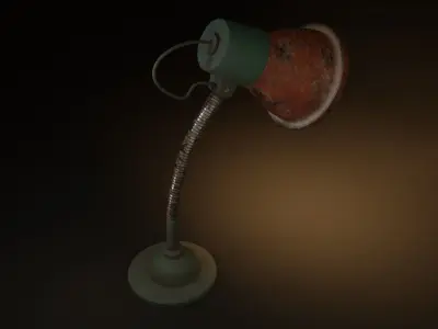 Desk Lamp Low-poly 3D model