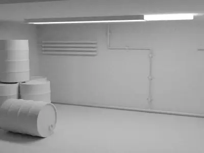 Tunnel Room 3D model