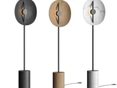 Double Moon Floor Lamp by Radilum 3D model