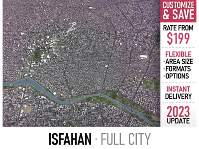 Isfahan Low-poly 3D model