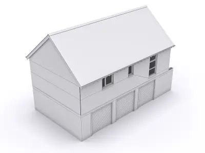 Townhouse 15 Low-poly 3D model