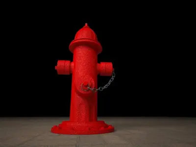 Hydrant Water Pipe Low-poly 3D model