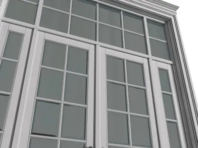 External Entrance classical street Doors 3D model